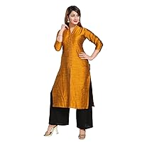 Women's Silk Blue Straight Kurti for All Plus Size and Small Size