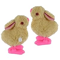 Wind Up Baby Bunny Toy, 2 Pack, Easter Basket Stuffers, Stocking Stuffers, Party Favors, Gifts for Boys and Girls, Ages 15 and Up