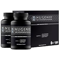 Nugenix Free Testosterone Booster for Men 2-Pack, 180 Count