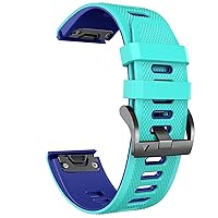 22 26mm Smart Watch Straps for Coros VERTIX 2 Soft Silicone Smartwatch for Garmin Fenix 6 5X 6X Coros Wrist Band Bracelet (Color : 12, Size : 26mm Coros VERTIX 2)