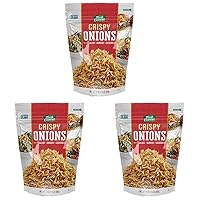Fresh Gourmet Crispy Onions | 24 Ounce | Low Carb | Crunchy Snack and Salad Topper (Pack of 3)