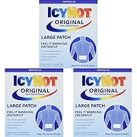 Icy Hot Original Medicated Pain Relief Patch, Large, 5 Count (Pack of 3)
