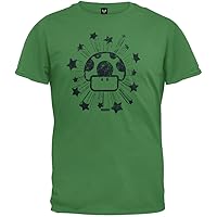 Nintendo - Mens Mushroom Star Distressed T-Shirt 2x-large Green