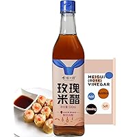Bohong Food Chinese Black Vinegar, Meigui Vinegar Add Flavor and Freshness, made with Rice, Vinegar as Traditional Asian Condiment in Food, 16.91 fl oz (500ml)