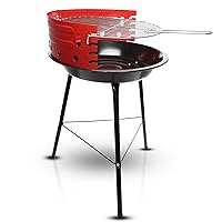 Gas One Charcoal Grill – 16-inch Portable Charcoal Grill – Barbecue Grill with 4 Levels for Flame Control – Dual Venting System – Small Charcoal Grill for Backyard, Camping, Boat