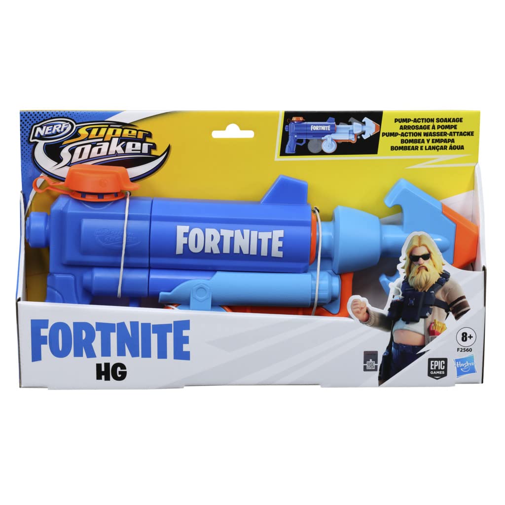 Nerf Super Soaker Fortnite HG Water Blaster -- Pump-Action Soakage for Outdoor Summer Water Games -- for Teens, Adults