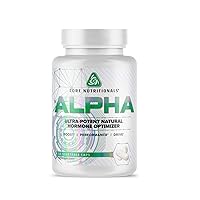 Core Nutritionals Alpha Platinum Ultra-Potent Natural Hormone Optimizer, Anabolic Testosterone Booster and Estrogen Blocker, (56 Capsules)