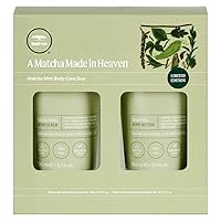 Tea Tree Matcha Mint Body Care Duo, Body Scrub + Body Butter, For All Skin Types, Especially Dry Skin