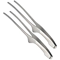 Todai 18-0 Clever Tongs, Economy Type, Yakiniku, Pasta, Camping, Barbecue, Made in Japan, Set of 2