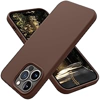 OTOFLY Designed for iPhone 14 Pro Case, Silicone Shockproof Slim Thin Phone Case for iPhone 14 Pro 6.1 inch (Chocolate)