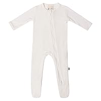KYTE BABY Unisex Zipper Closure Footies, Rayon Made From Bamboo, 0-24 Months