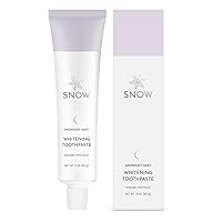 SNOW Daily Hydroxyapatite Whitening Toothpaste - Oral Care Paste for Teeth Whitening - PM Toothpaste with Xylitol & Hydroxyapatite - Lavender & Mint Flavor (Midnight Mist)