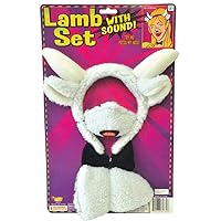 Forum Novelties Animal Costume Set Lamb Nose Tail with Sound Effects
