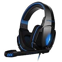 VersionTECH. G4000 Professional PC Gaming Stereo Headset Noise Cancelling Headphones Earphones with Microphone and Volume Control for Mac Laptop Computer - Blue