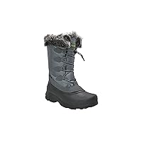 Ad Tec Northikee Womens Waterproof Nylon Upper Warm Winter Snow Boots | Bungee Lace Up, 3M Thinsulation, Faux Fur Collar, Temperature Rated -25F/ -32C