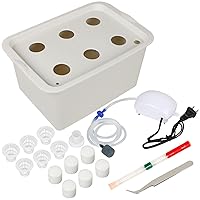 Hydroponics Grower Kit DIY Self Watering Indoor Hydroponics Tools DWC Hydroponic System Planting Container Include Aquarium Air Pump Buoy Planting Box