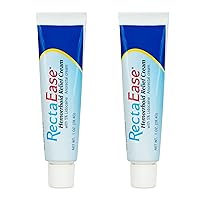 (2 Pack) 5% Lidocaine Hemorrhoid Relief Cream 1 oz Tube, Anorectal Cream, Rapid Numbing Relief, Hemorrhoid Treatment from Itch and Burn (Free Finger Cots)