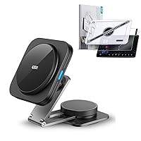 ESR Dashboard Magnetic Wireless Car Charger for Tesla with ESR Tempered Glass Screen Protector for Tesla Model 3/Y