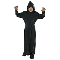 Amscan Black Hooded Robe (Child Size) 1 Pc. - Deluxe Quality, Enchanting Style - Perfect for Halloween, Cosplay, and Themed Parties