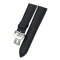 23mm Nylon Fiber Canvas Watch Strap Replacement for Blancpain Fifty Fathoms Black Strap Watch Bracelets