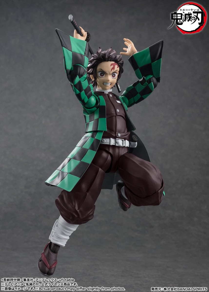 TAMASHII NATIONS - Demon Slayer: Kimetsu no Yaiba - Tanjiro Kamado, Bandai Spirits S.H.Figuarts Action Figure