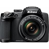 Nikon COOLPIX P500 12.1 CMOS Digital Camera with 36x NIKKOR Wide-Angle Optical Zoom Lens and Full HD 1080p Video (Black)