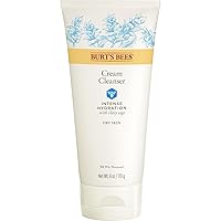 Burt's Bees Intense Hydration Cream Cleanser, Moisturizing Face Wash with Clary Sage, 6 Oz (Package May Vary)