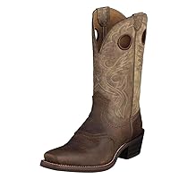 Ariat Mens Heritage Roughstock Western Boot Earth/Brown Bomber 11.5 Narrow