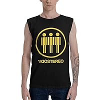 Soda Stereo Man's Cotton Sleeveless Round Neck T-Shirts Quick Dry Muscle Swim Beach Tank Tops