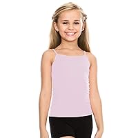 Girl’s Sleeveless Tank Top – Stretch Undershirts Cami Camisole, UV Protective Fabric, Rated UPF 50+ (Made in USA)