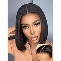 UNICE Pre Everyting Glueless Frontal Wig Short Bob Wig 13X4 Pre Cut Lace Front Wigs Human Hair Pre Bleached Bye Bye Knots Wig Pre Plucked 150% Density 10inch