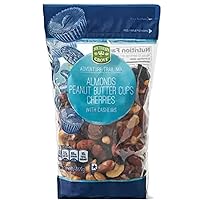 Southern Grove Adventure Trail Mix - Almonds Peanut Butter Cups Cherries Cashews (1, 13 oz Bag SimplyComplete Bundle) Resealable Zip Bag Ideal for Quick Travel Snacks Hiking Lunch Backpacking Kids Treat