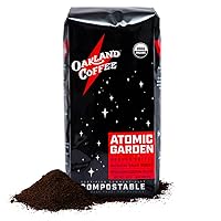 Oakland Coffee Atomic Garden Blend Ground Coffee – 12oz, Medium-Dark Roast Coffee with a Chocolate Base & Kick of Honey, Irresistibly Smooth, Premium, Never Bitter, Slow Roasted, Sustainable Packaging