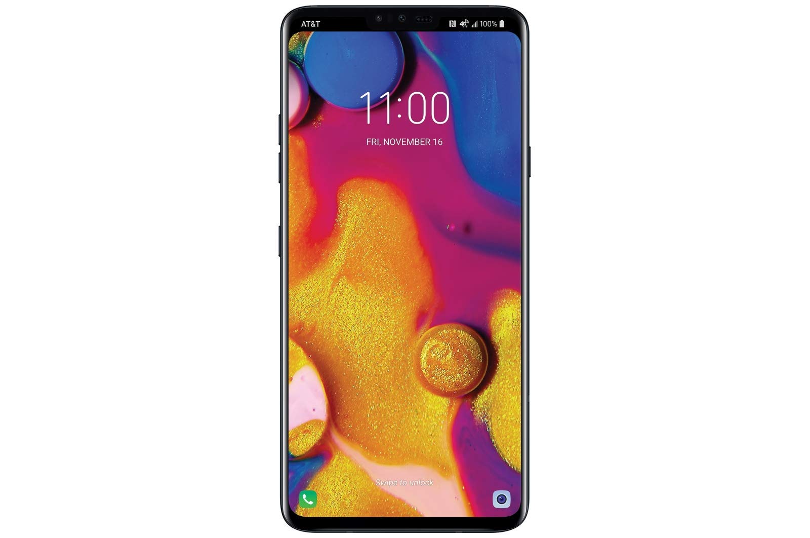 LG V40 ThinQ 64GB GSM Unlocked (AT&T/T-Mobile) 5-Camera Smartphone w/ 6.4