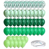 50 Pcs 10 Inch St. Patrick‘s Day Balloons Agate Latex Balloons Green Balloons for St. Patrick‘s Day Decoration Jungle Baby Shower Wedding Office Birthday Party Supplies