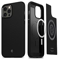 Spigen Mag Armor Case Compatible with iPhone 12 Pro and Compatible with iPhone 12 - Matte Black