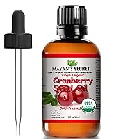 Cranberry Seed Oil - Virgin Organic USDA Certified Cold Pressed The Anti-Aging Skin Secret
