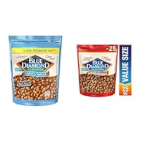 Blue Diamond Almonds Low Sodium Lightly Salted and Smokehouse Flavored Snack Nuts