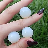2pc Set - 20mm Opalite Crystal Healing Round Orb Gemstone Energy Sphere Balls