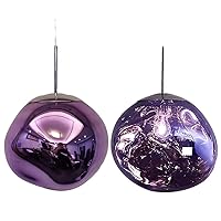 Wall Lamps,Industrial Rewind Ceiling Canopy Kit Plate Base for Light Wall Lamp Chandelier Lamp Fixture Fitting Round 5 Heads/Purple/Ø30Cm