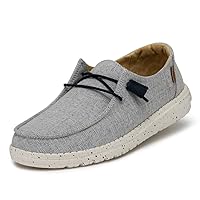 Hey Dude Women's Wendy Chambray | Women's Shoes | Women's Lace Up Loafers | Comfortable & Light-Weight