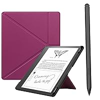 KuRoKo Kindle Scribe Case Cover & EMR Stylus, Slimshell Case for Scribe 10.2” Origami Standing Lightweight with Tablet Replacement Pen - Starry Sky Case