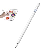 ORIbox Stylus Pen for iPad, Digital Pencil Smooth Precision Capacitive Pen Ultra Fine Point, Universal for iPhone/iPad Pro/Mini/Air/Android/Microsoft/Surface and Other Touch Screens, E-White