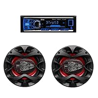 BOSS Audio Systems Car Stereo System - Bluetooth Radio + Two 6.5 Inch Car Speakers