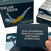 Boredwalk Delve Deck Conversation Cards for Couples, Adults, Family and Friends - Question Cards Therapy Game for Adults - Icebreaker Game - First Date Card Game