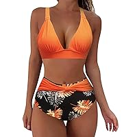 Board Shorts Girls Size 14 Sexy Push Up Two Piece Swimsuits Vintage Swimsuit Two Piece Retro Ruched High Waist