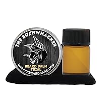 Badass Beard Care Beard Oil and Balm Trial Pack For Men - The Bushwhacker Scent - Natural Ingredients, Keeps Beard and Mustache Full, Soft and Healthy, Reduce Itchy & Promote Healthy Growth