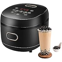 5L Fully Automatic Pearl Pot, Commercial Tapioca Cooker with Smart Control Panel Non-Stick Anti-Scalding Design for Tea & Bubble Tea & Milk Tea