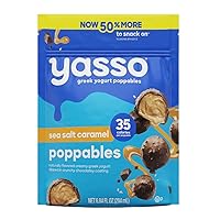 Yasso® Frozen Greek Yogurt Poppables, Sea Salt Caramel, 0.48 Ounce Poppables, 12 Count