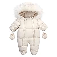 Infant Baby Girl Boy Coat Winter Snowsuit Toddler Jacket Clothes Zipper Jumpsuit Hooded Snow Wear Kids Ski Jackets